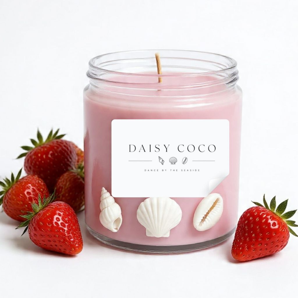 strawberry candle